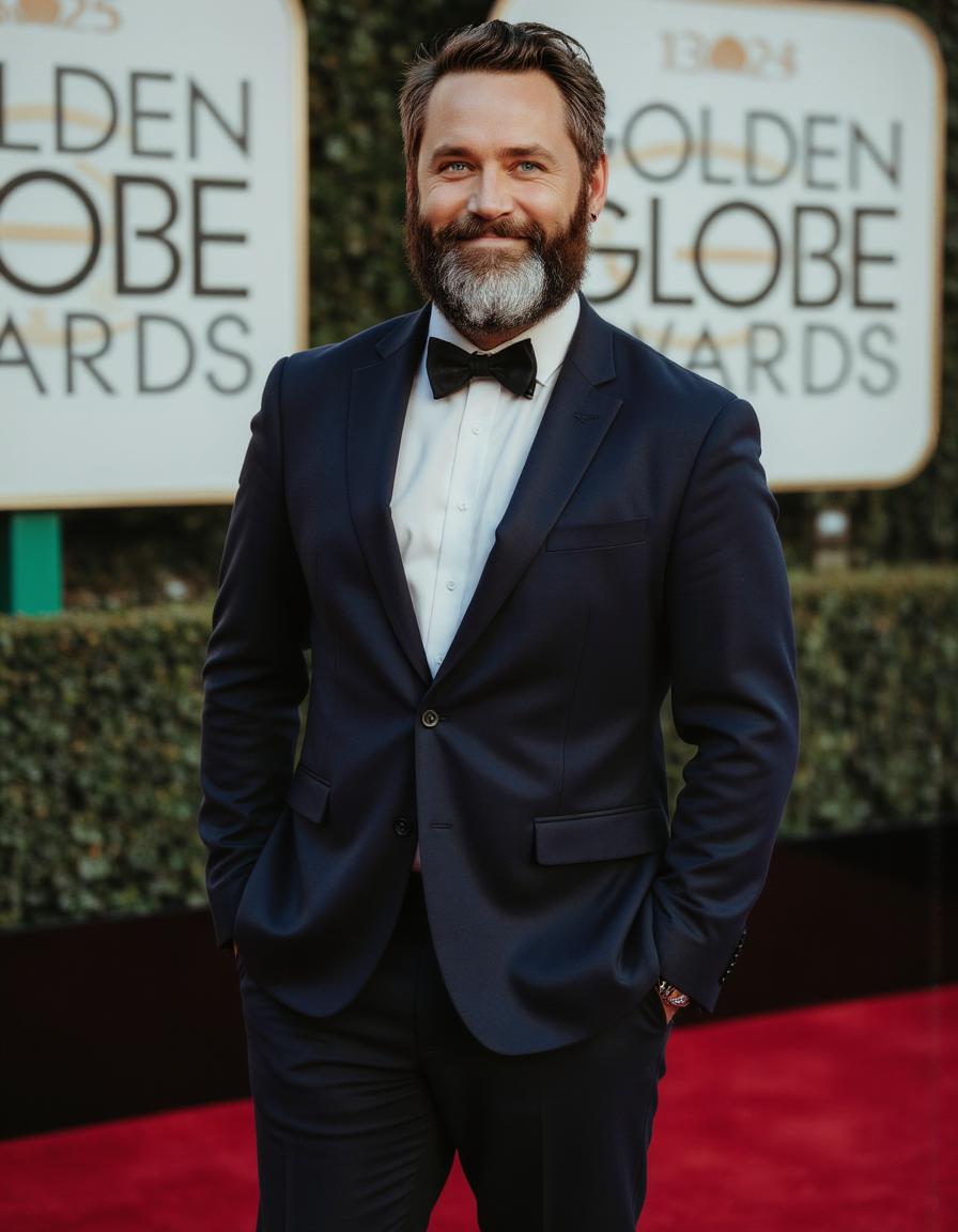 Sophisticated red carpet portrait