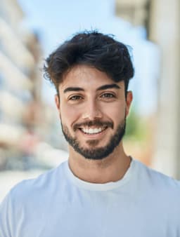 Sample selfie 4 — try this photo with the free AI headshot generator